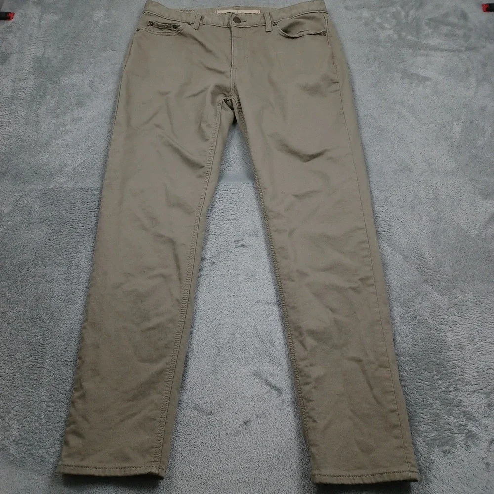 Banana Republic Jeans Men 34x32 Brown Denim Slim Fit Pockets Traveler A2